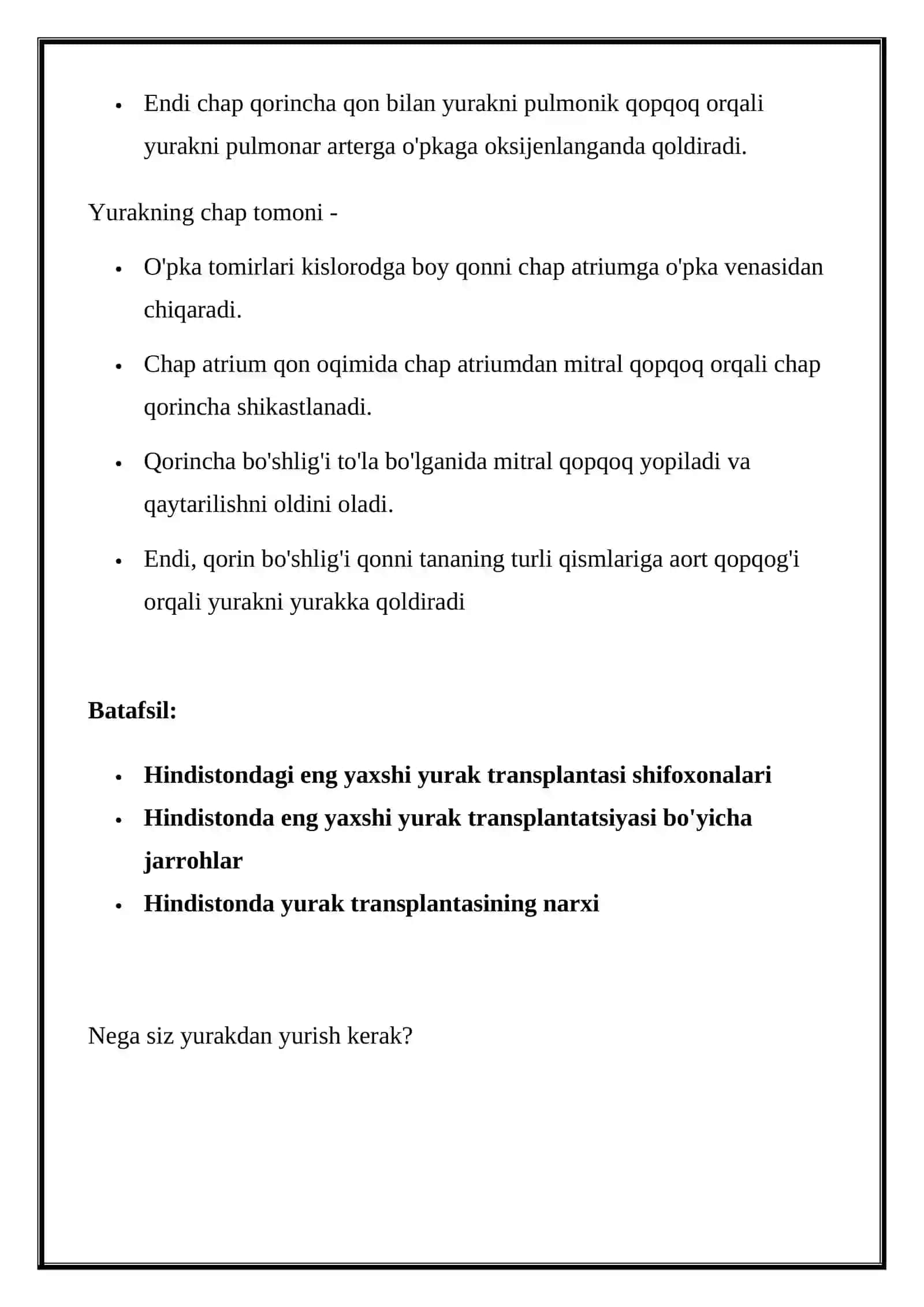 YURAK TRANSPLANTATSIYASI 2