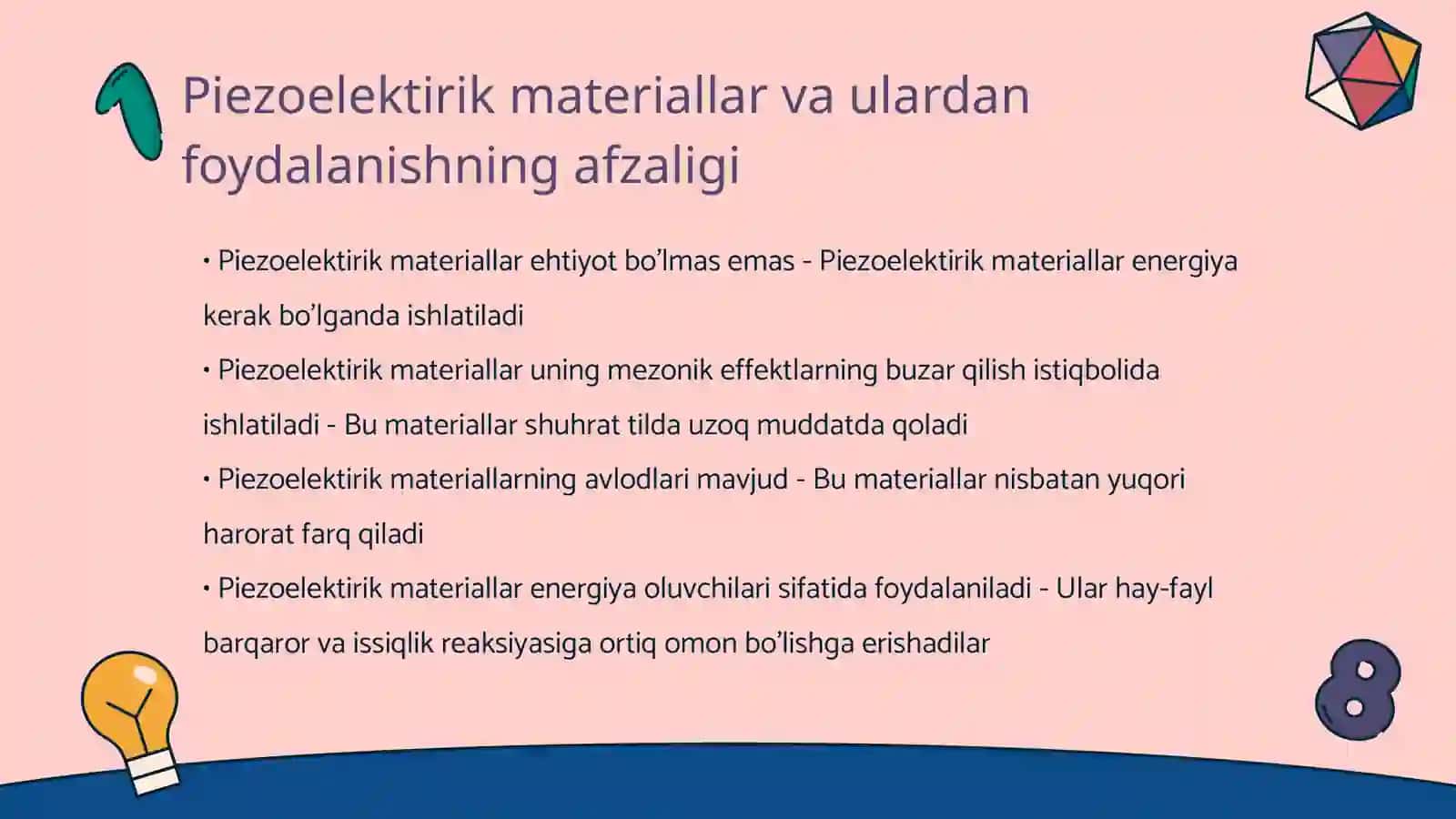 Aqlli materiallar va ularning qo'llanilishi 2