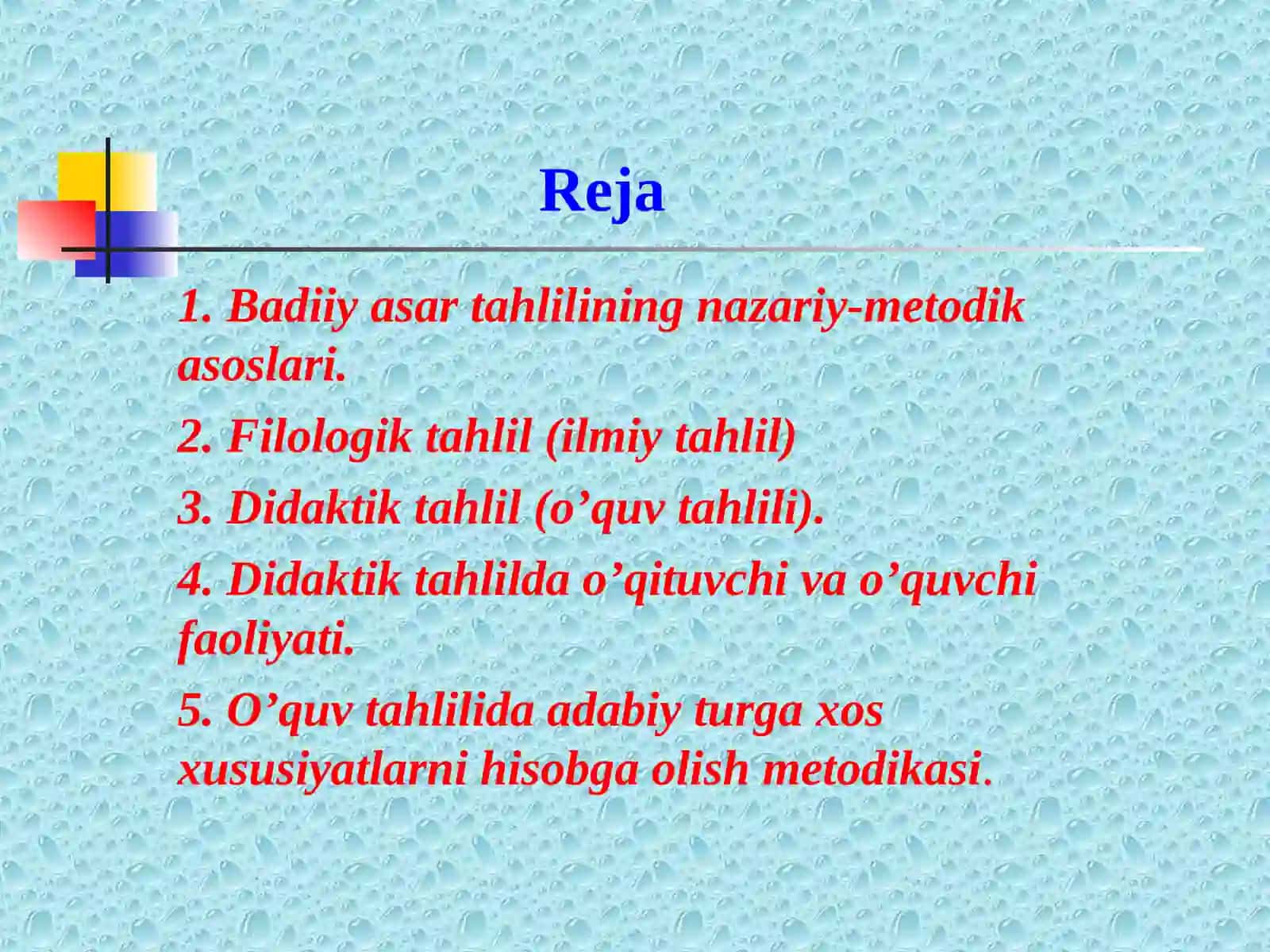 Badiiy asar tahlilining nazariy-metodik asoslari 2