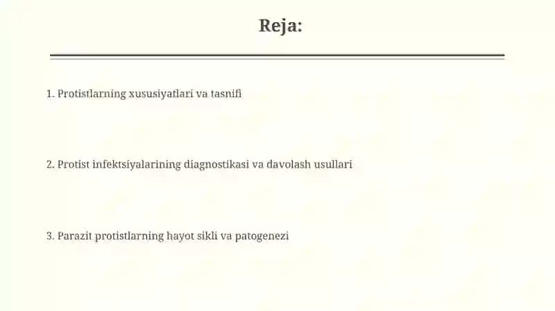 Protistologiya - parazit sodda hayvonlar haqida fan 2