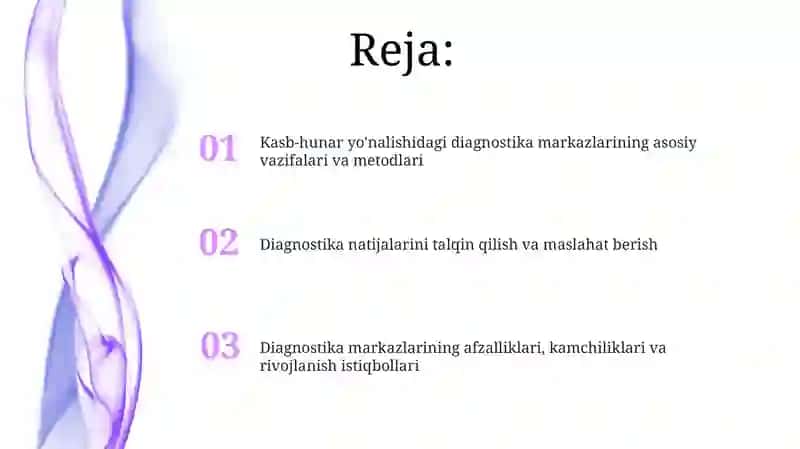 Kasb hunarga yoʻnaltirishda tashxis markazlarining faoliyati 2