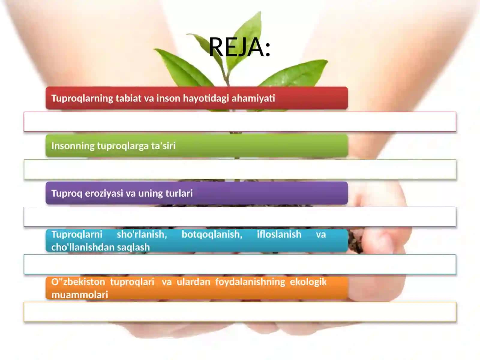 Tuproq resurslarini muhofaza qilish 2