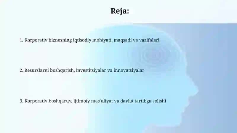 Korporativ biznesning iqtisodiy mohiyati, maqsadi va vazifalari 2