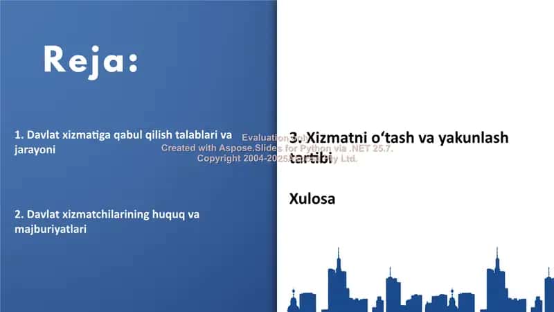 Davlat xizmatini o‘tash tartibi 2
