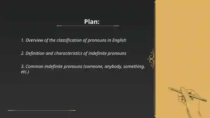 Classification of Pronouns 2