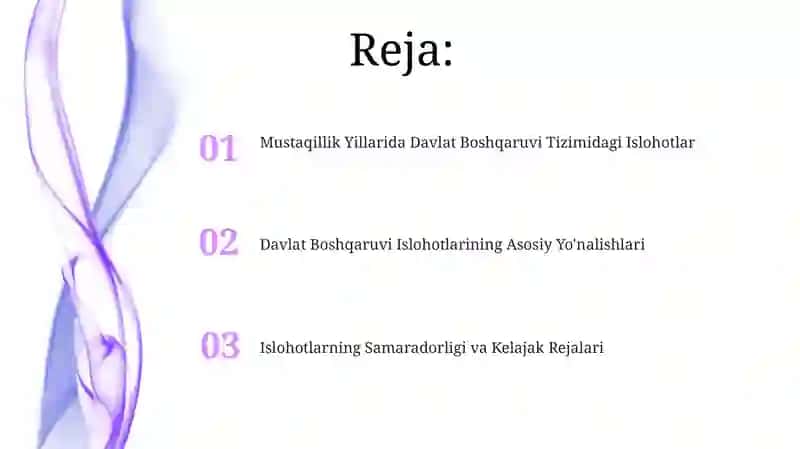 Mustaqillik Yillarida Davlat Boshqaruvi Tizimida Amalga Oshirilgan Islohatlar 2