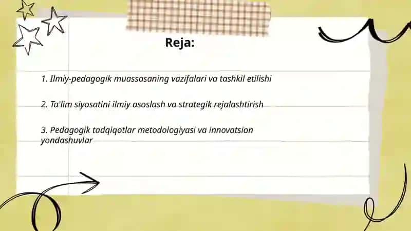Ilmiy-pedagogik muassasa 2