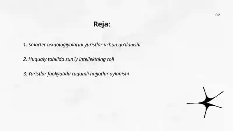 Yuristlar uchun sun'iy intellekt (AI) vositalaridan foydalanish 2