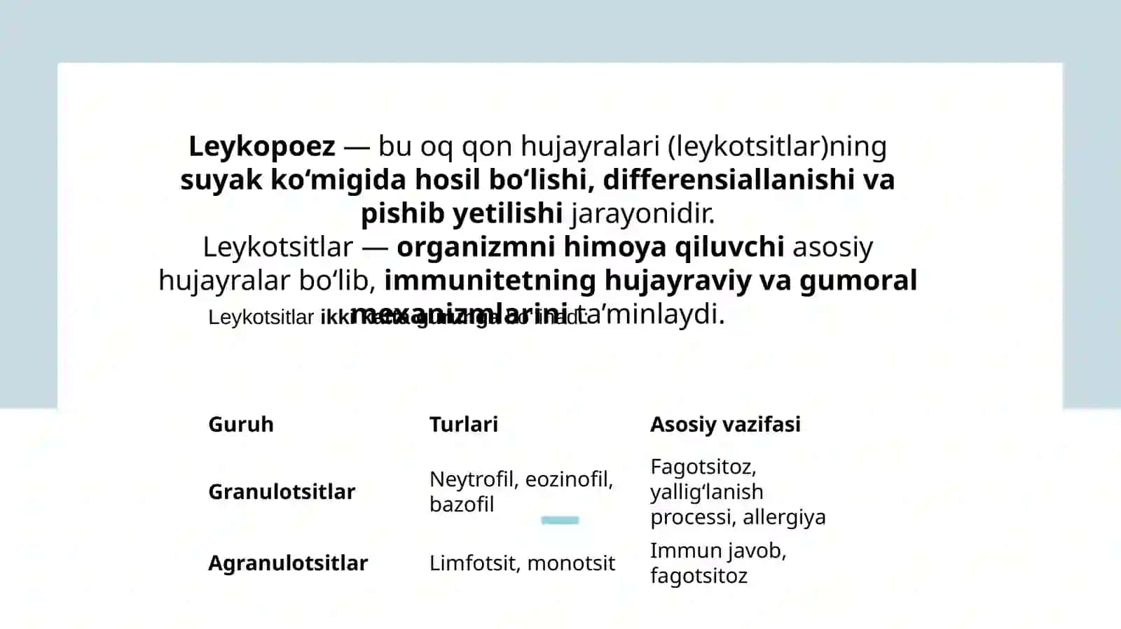 Qonpatofiziologiyasi 2
