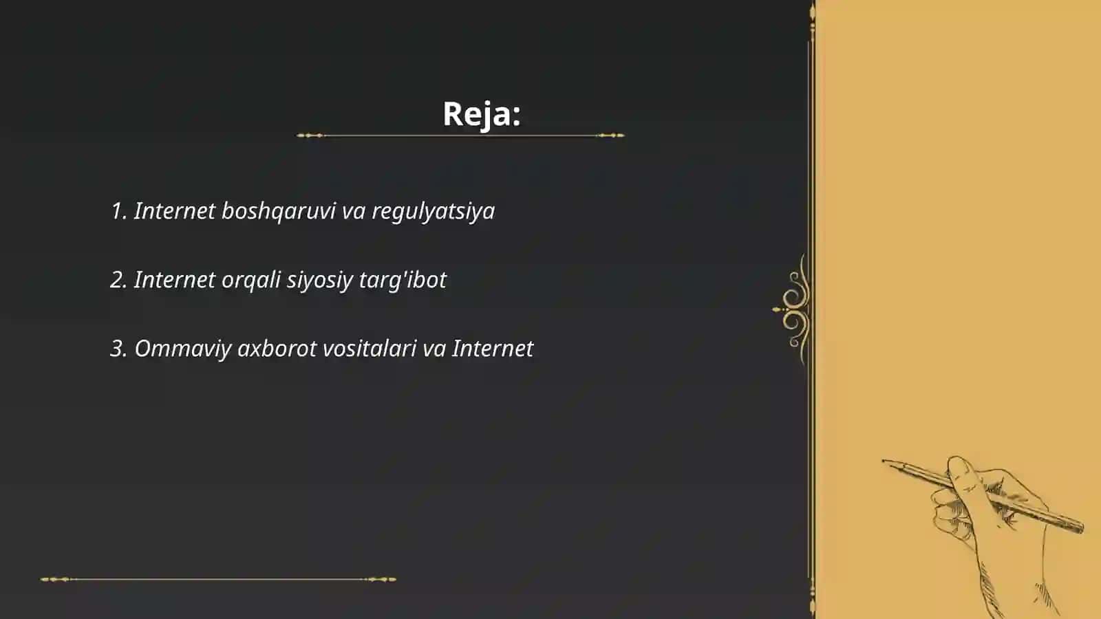 Internet texnologiyalari siyosiy tizimning bir qismi sifatida 2