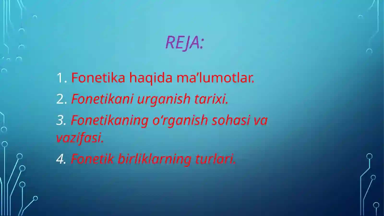 Fonetik masalalar 2