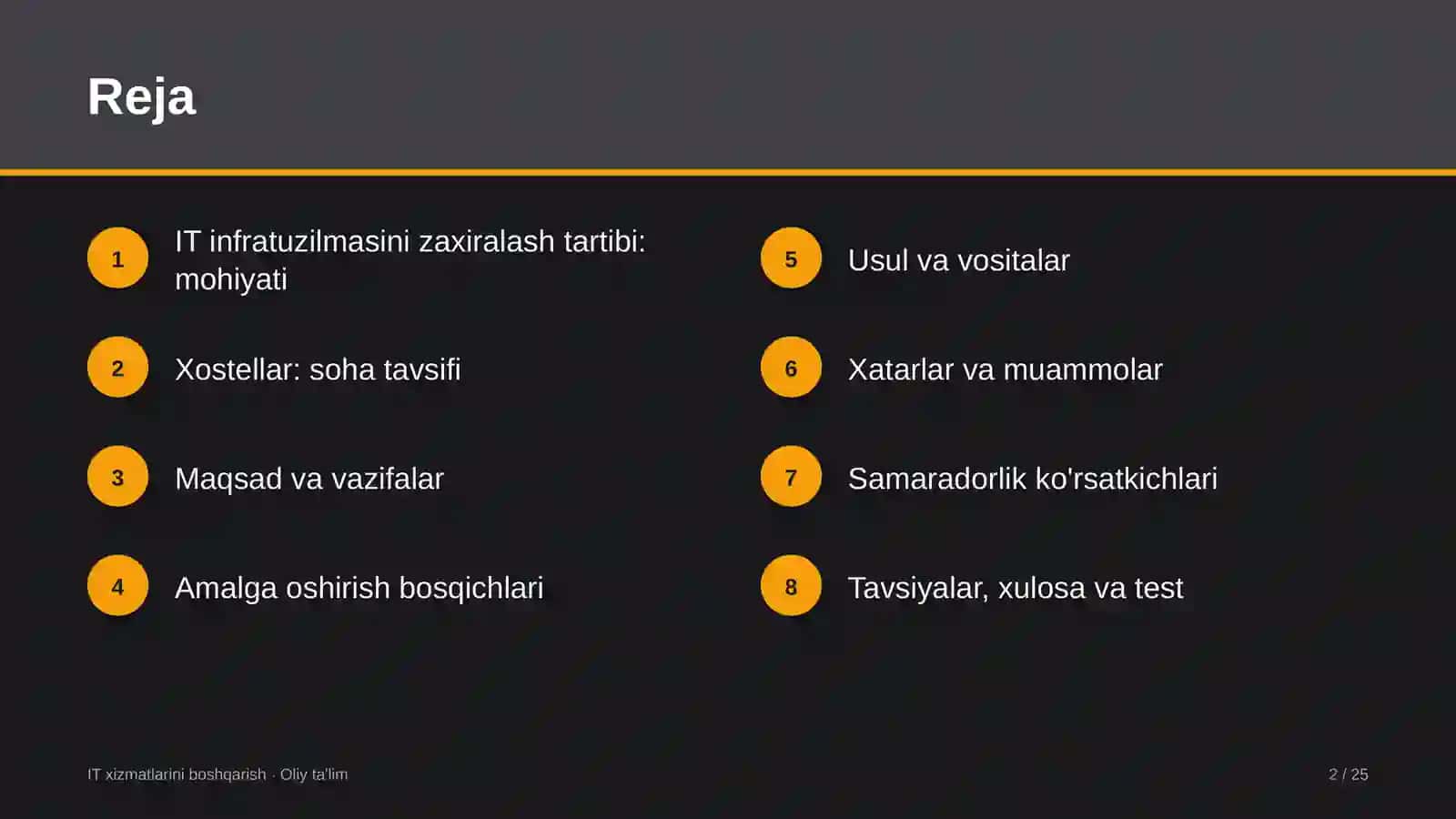 xostellarda axborot texnologiyalari infratuzilmasini zaxiralash tartibini joriy etish 5999 2