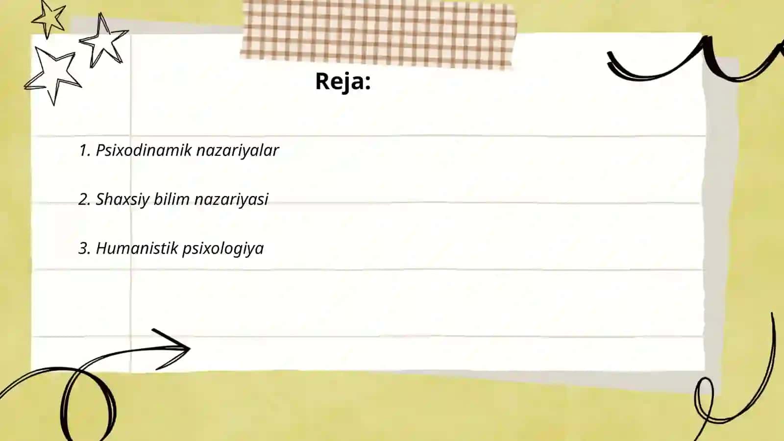 Chet el psixologiyasida shaxs nazariyalari 2
