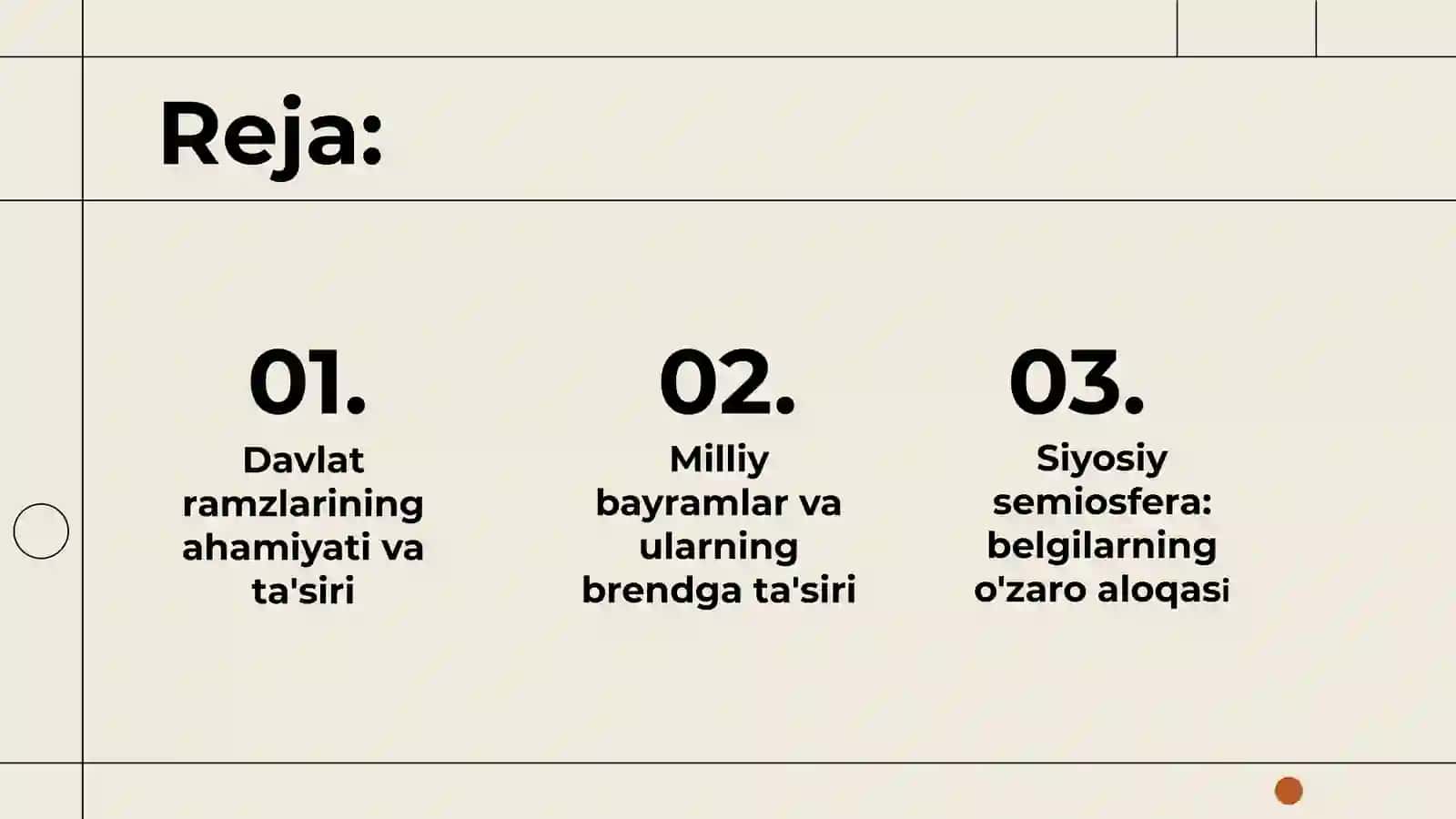 Siyosiy brendingning xarakterli belgilari davlat ramzlari, milliy bayramlar, siyosiy semiosfera. 2