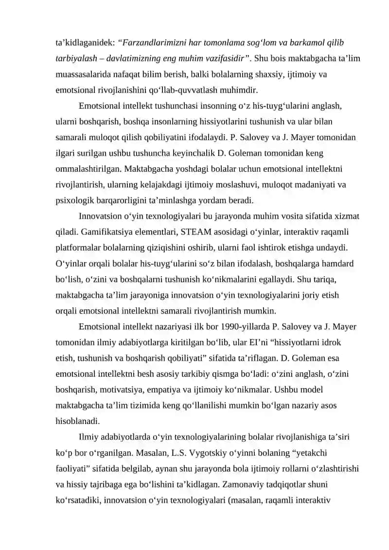 Emotsional Intellektning Rivojlantirilishi 2