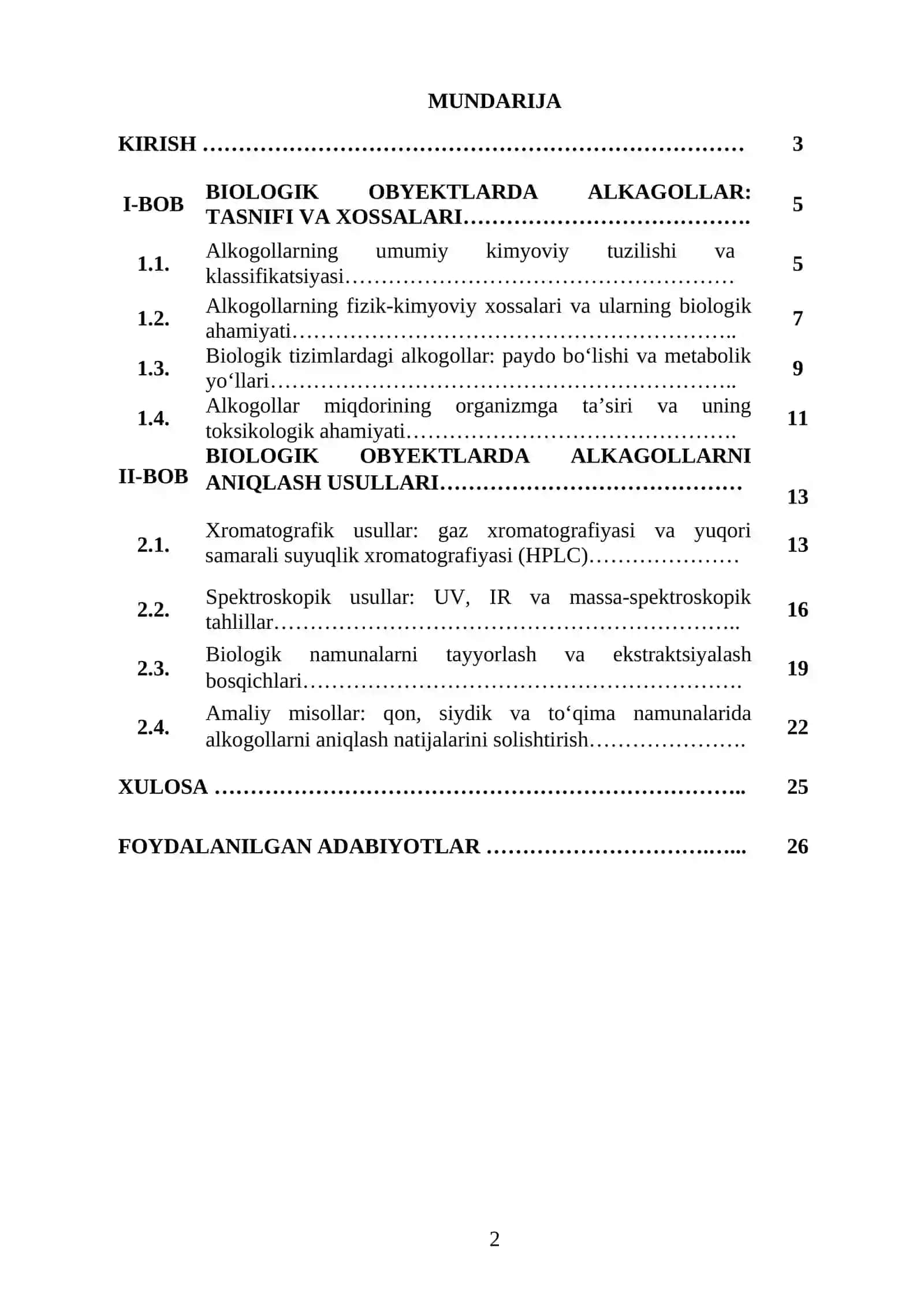 BIOLOGIK OBYEKTLARDA ALKAGOLLARNI ANIQLASH USULLAri 2