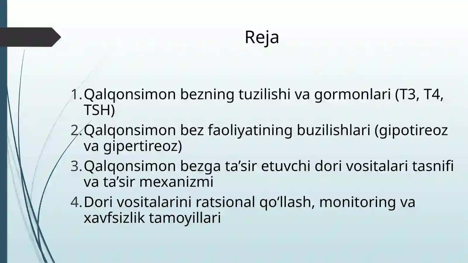 Qalqonsimonbez faoliyati 2