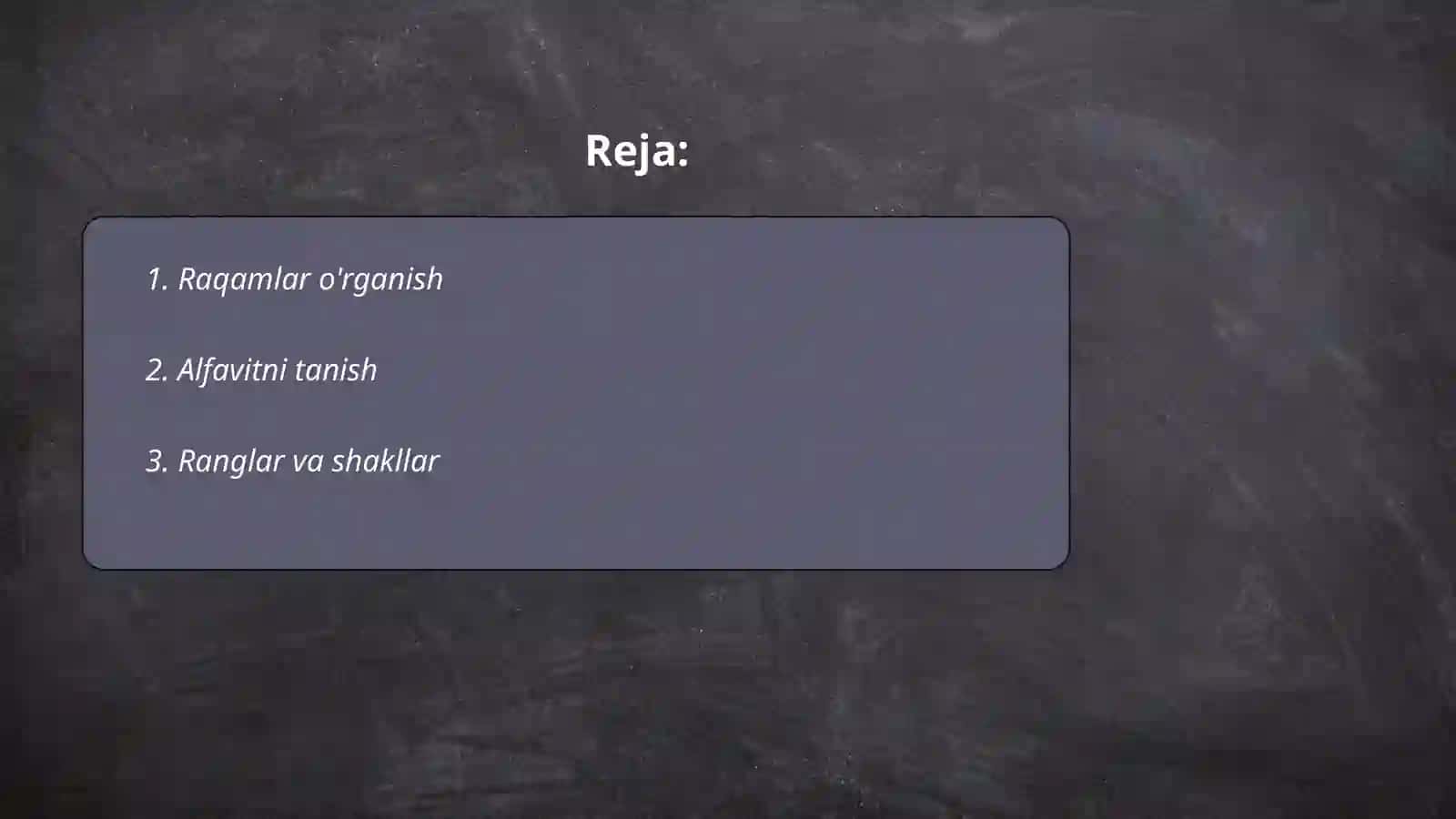 Raqamlar o'rganish 2