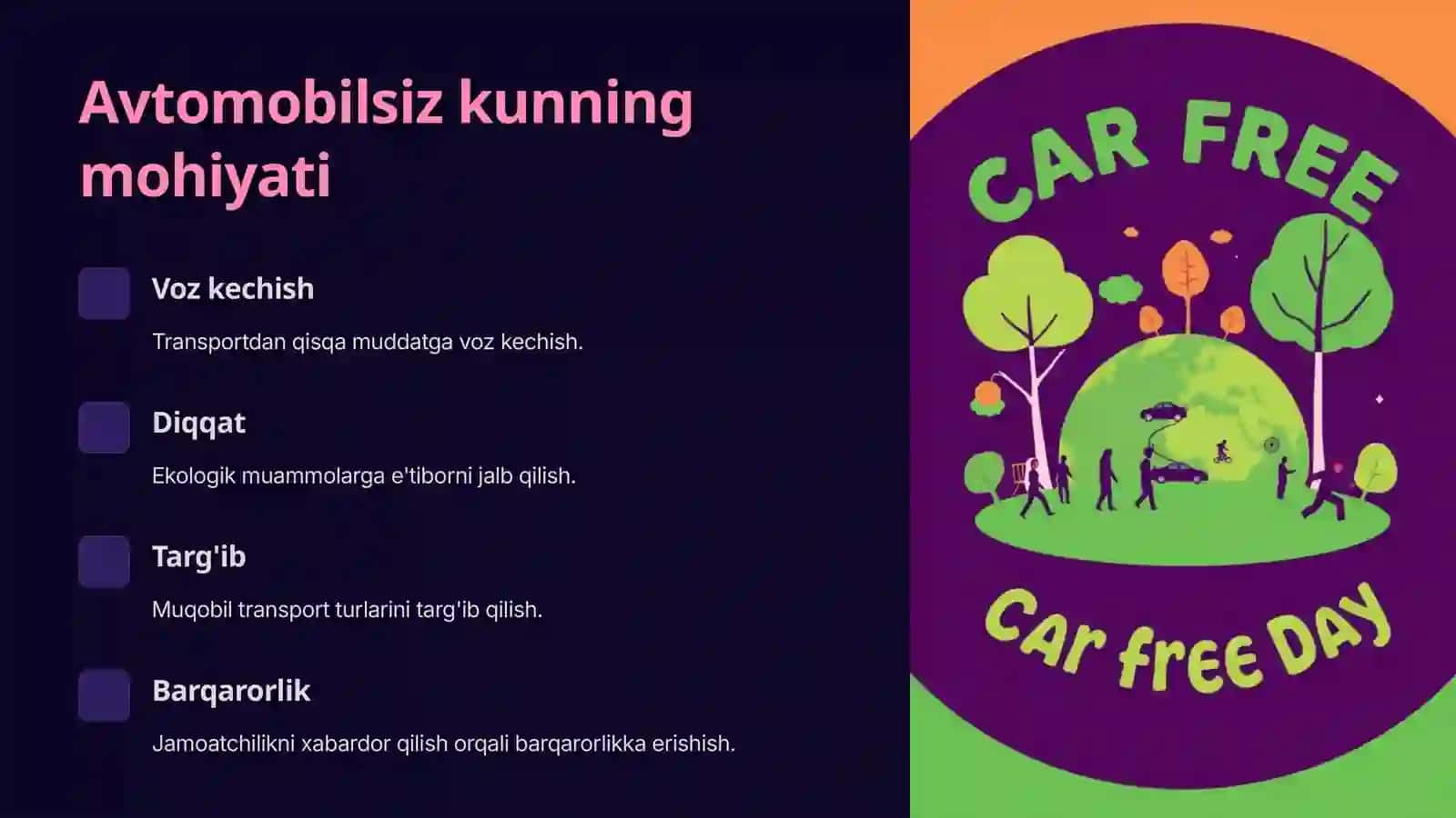 Avtomobilsiz kun 2