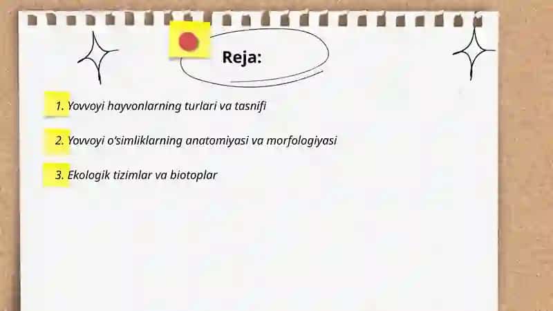 Yovvoyi tabiatni o'rganish 2