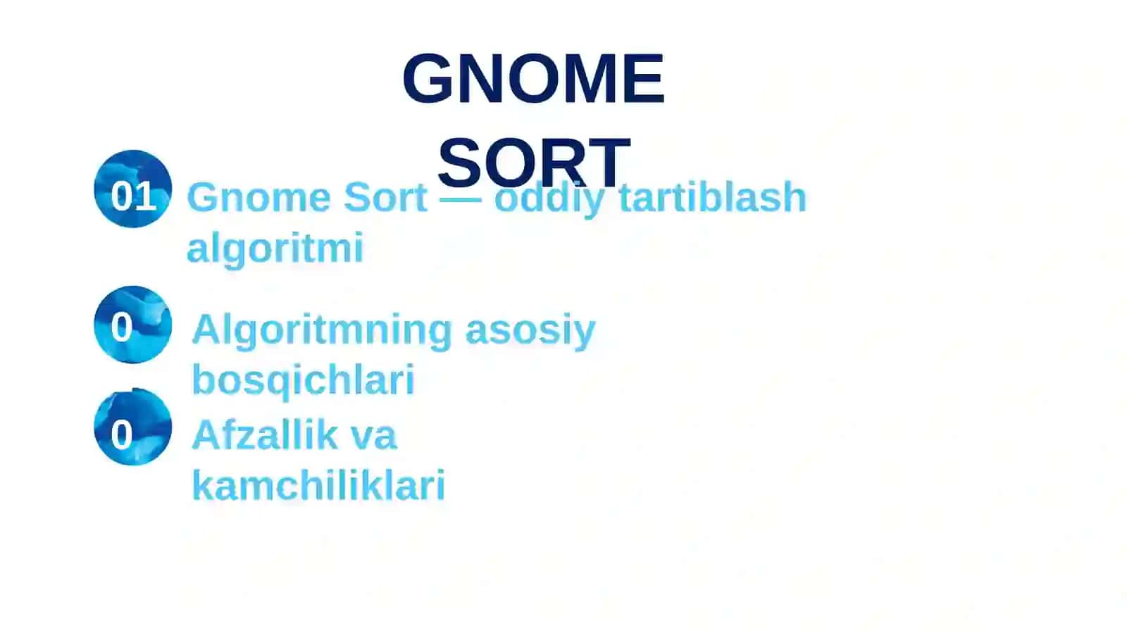 Gnome sort 2