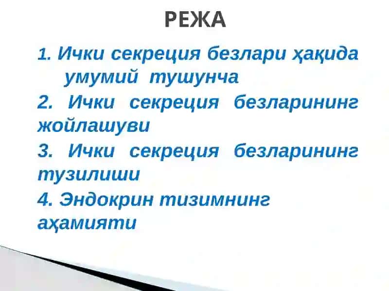 Ички секреция безларининг тузилиши ва аҳамияти 2