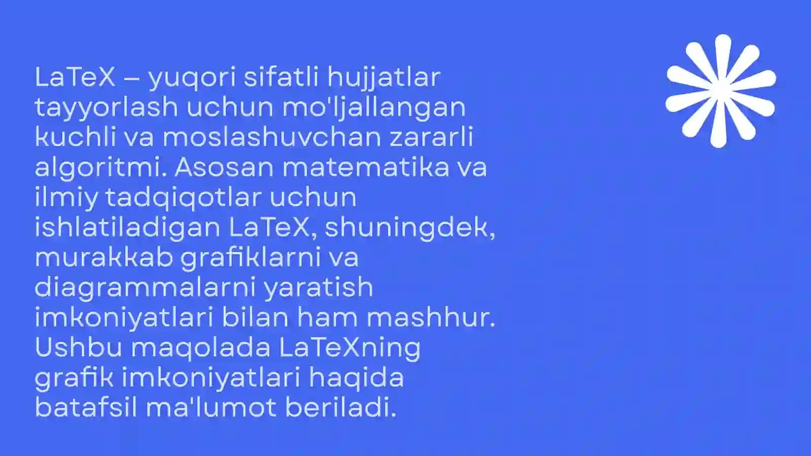 LaTeXdasturining grafika imkoniyatlari 2