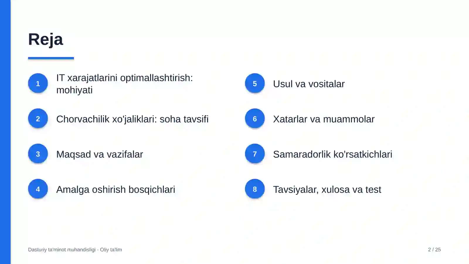 Chorvachilik xo'jaliklarida IT xarajatlarini optimallashtirish 2