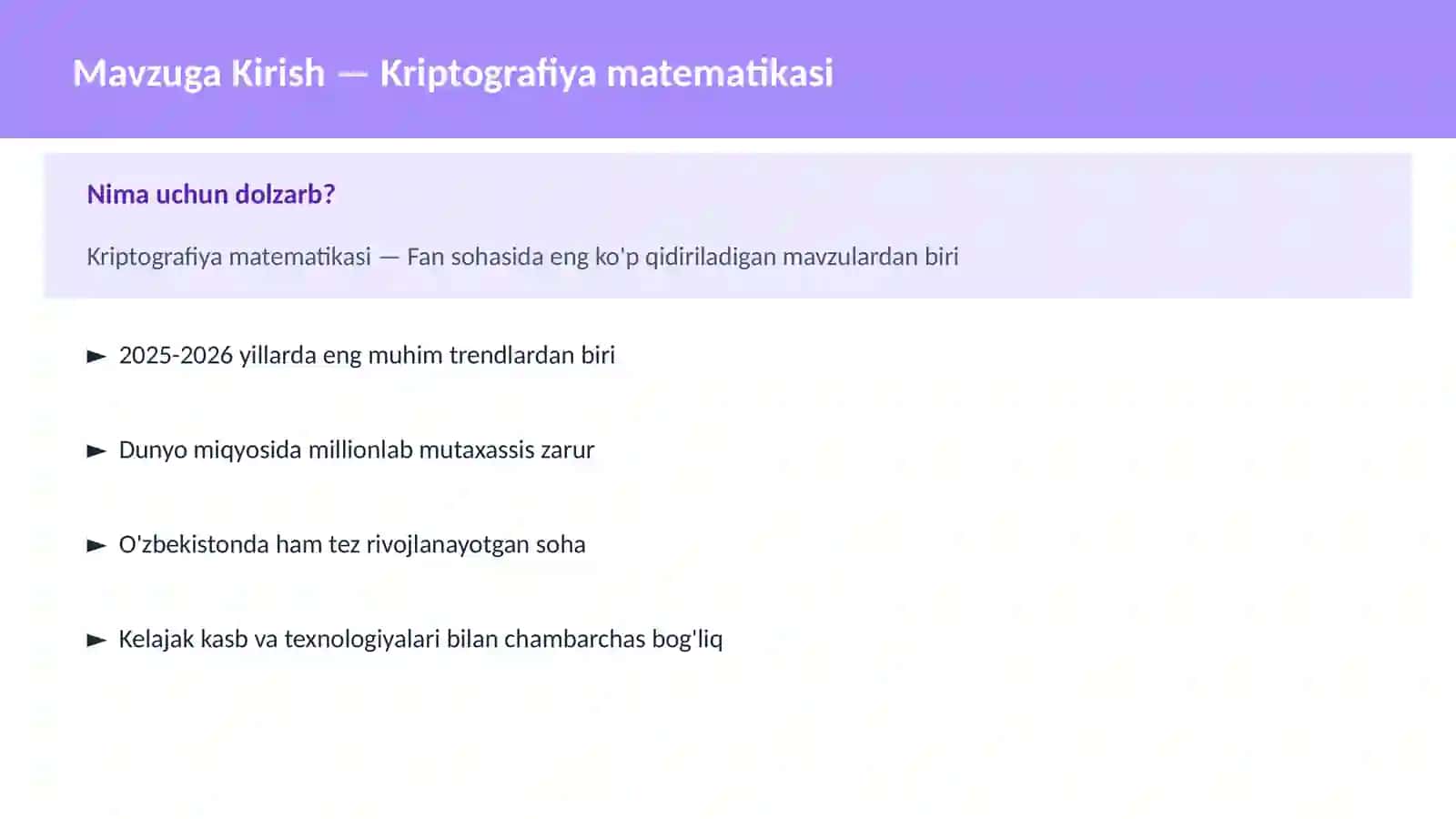 Kriptografiya matematikasi 2