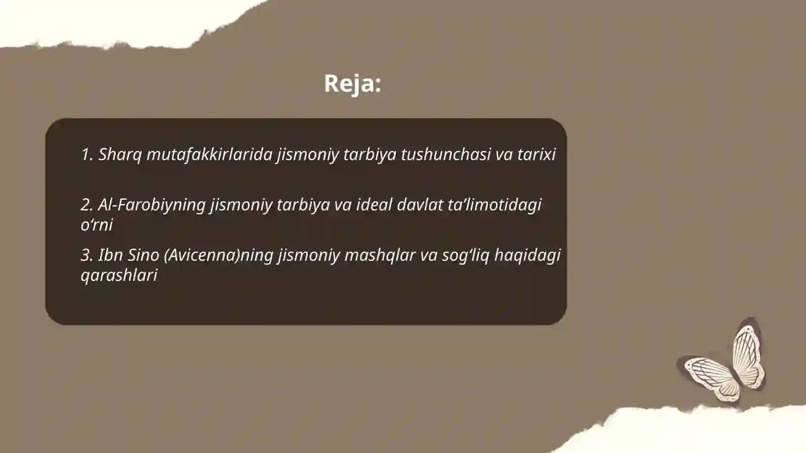 Sharq mutafakkirlarining jismoniy tarbiya haqidagi qarashlari 2