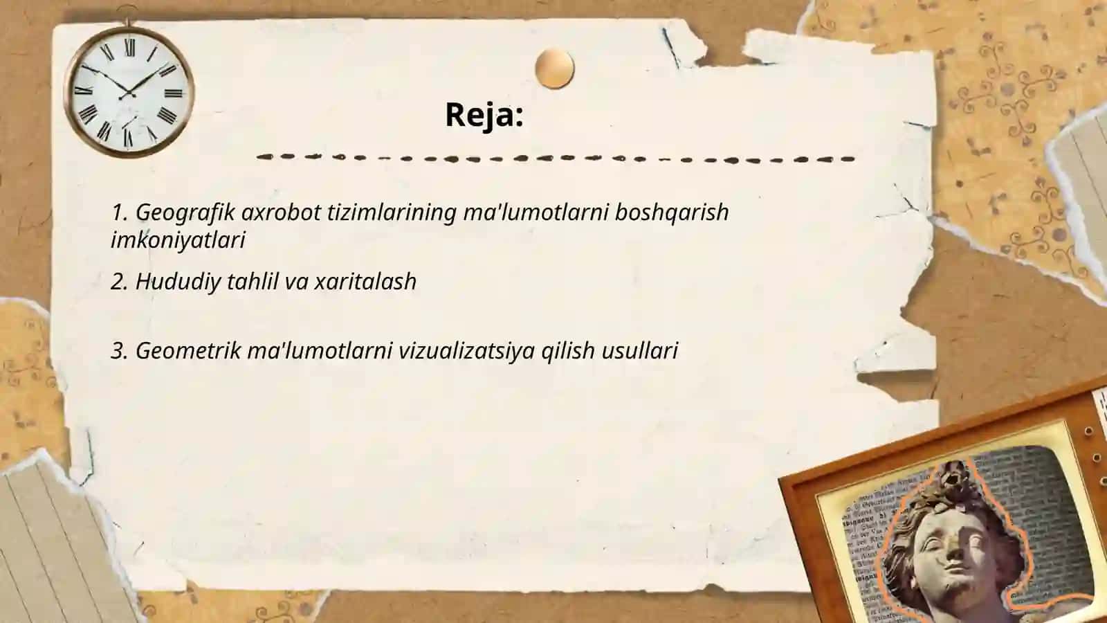 Geografik axrobot tizimi imkoniyatlari 2
