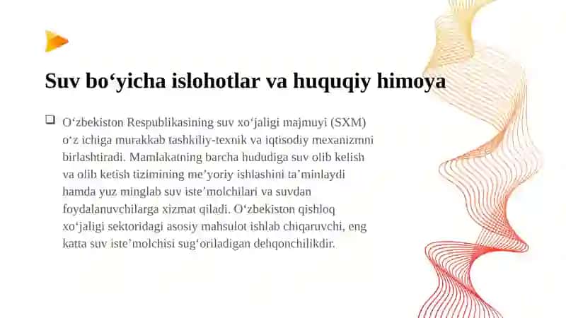 Suvbo‘yichaislohotlar va huquqiy himoya 2