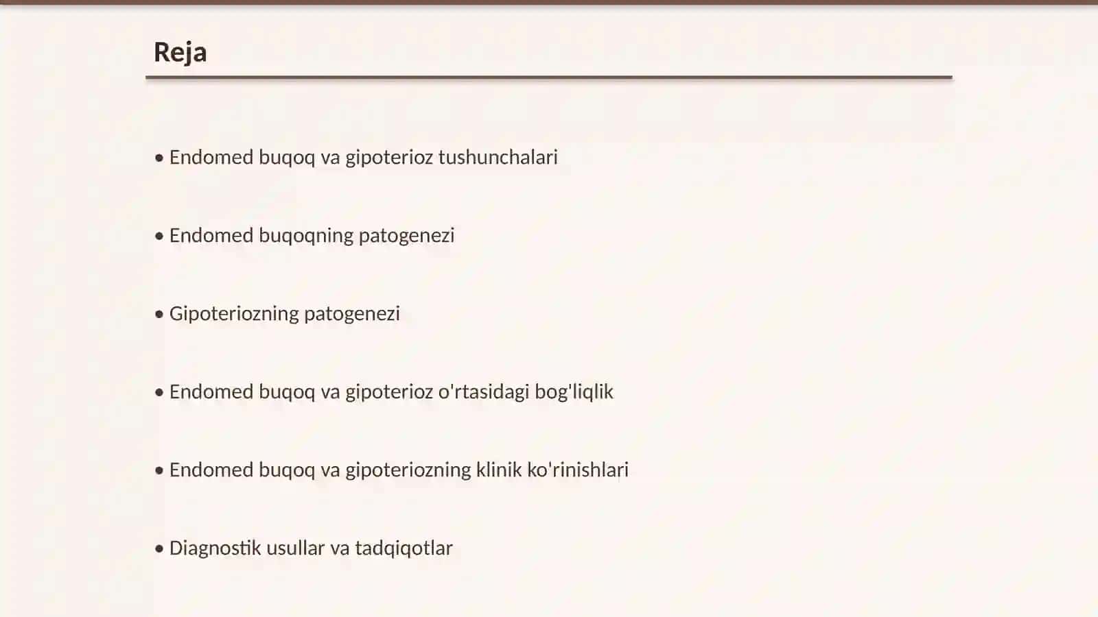 Endomed buqoq va gipoterioz patogenezi va davolash usullari 2