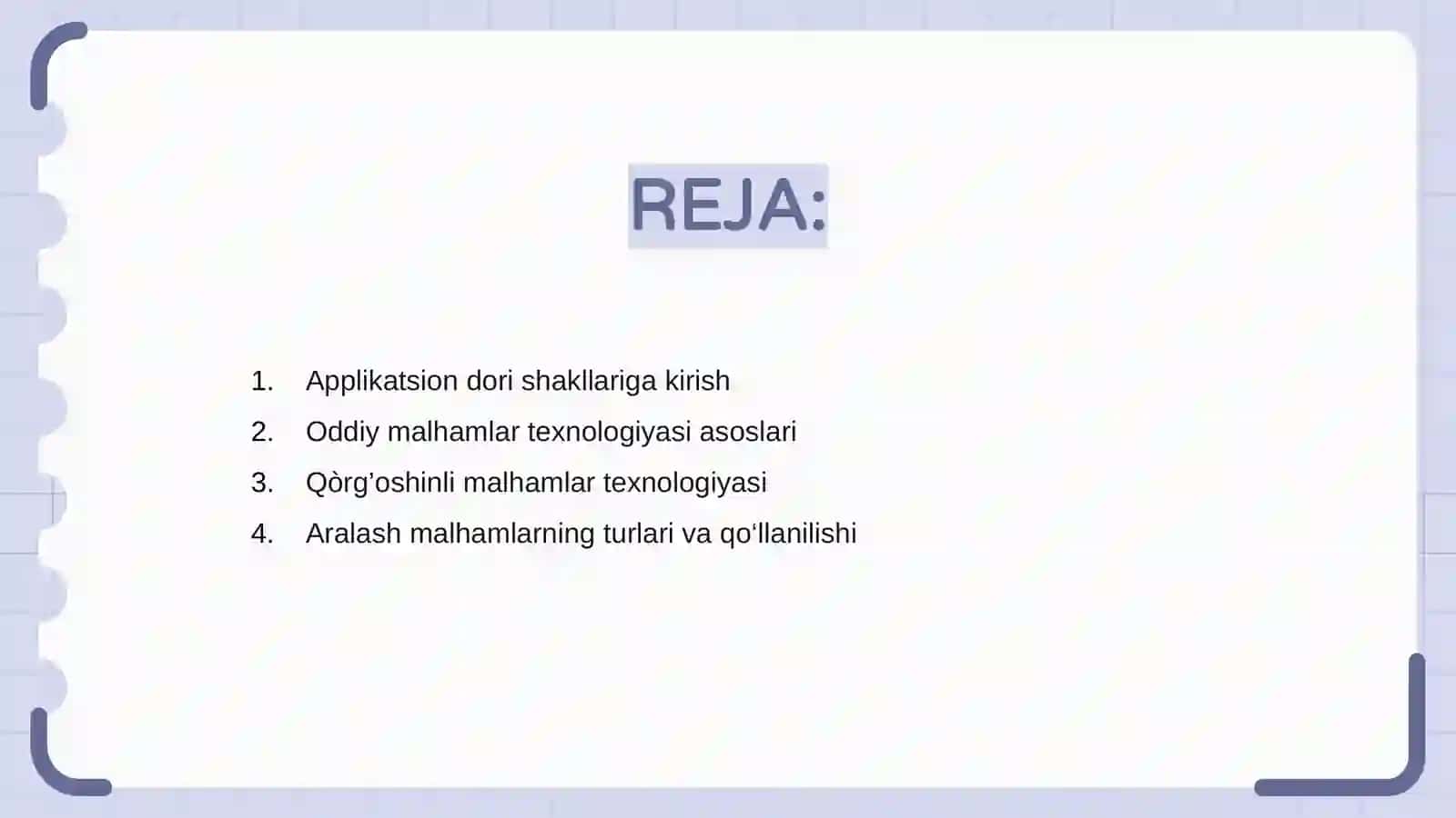 Applikatsion dori shakillari 2