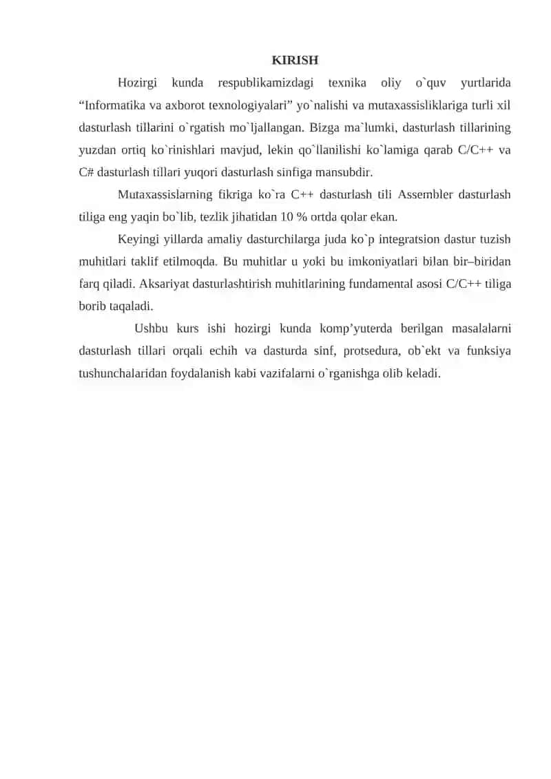C++ DA KONSTRUKTORLAR VA DESTRUKTORLAR 2