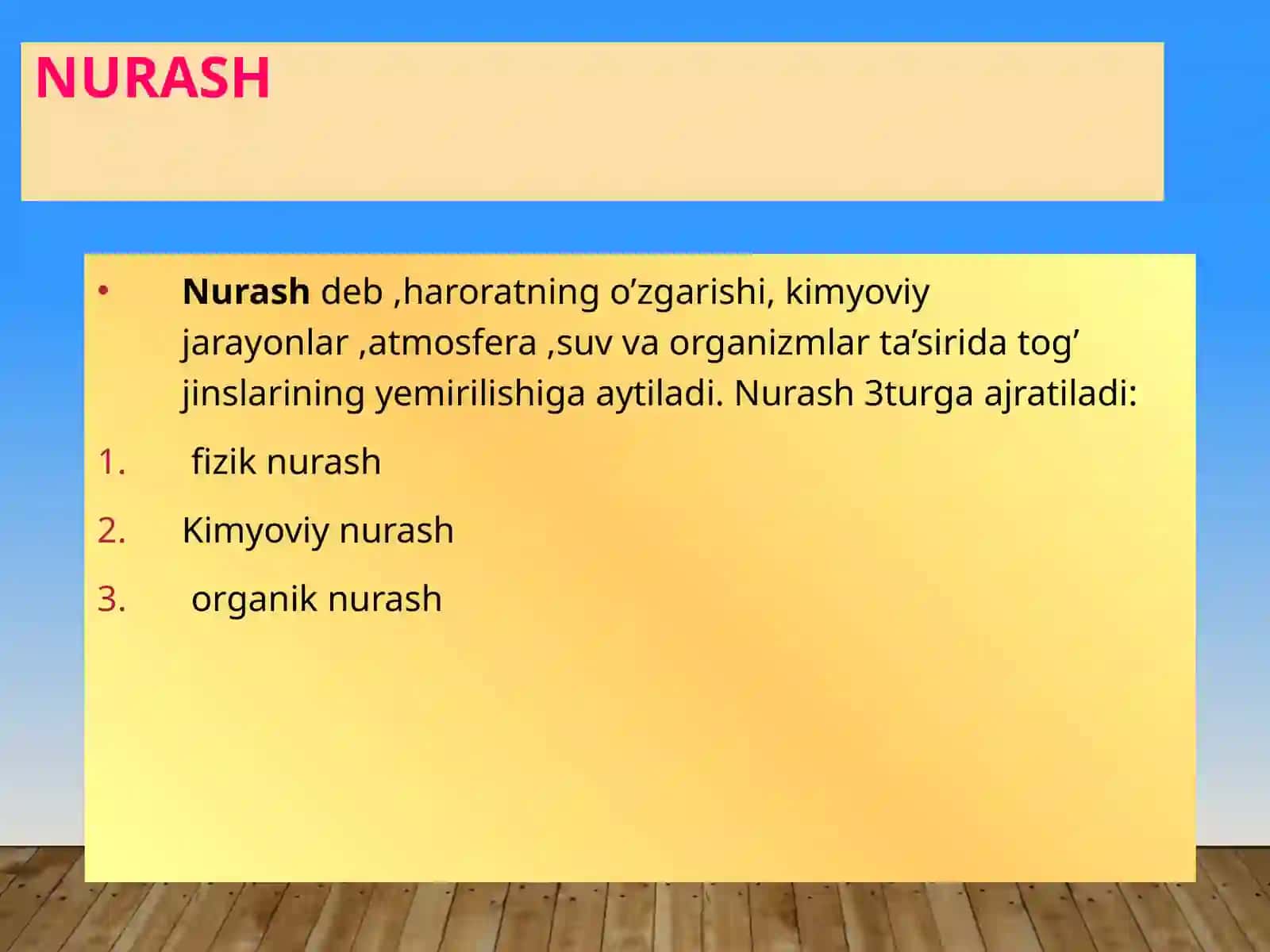 EKZOGEN JARAYONLAR 2