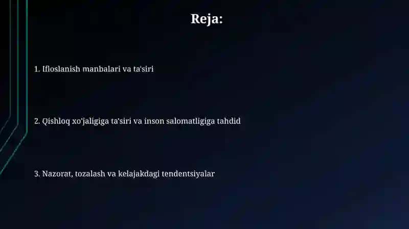 Tuproq va suvning ifloslanishi 2
