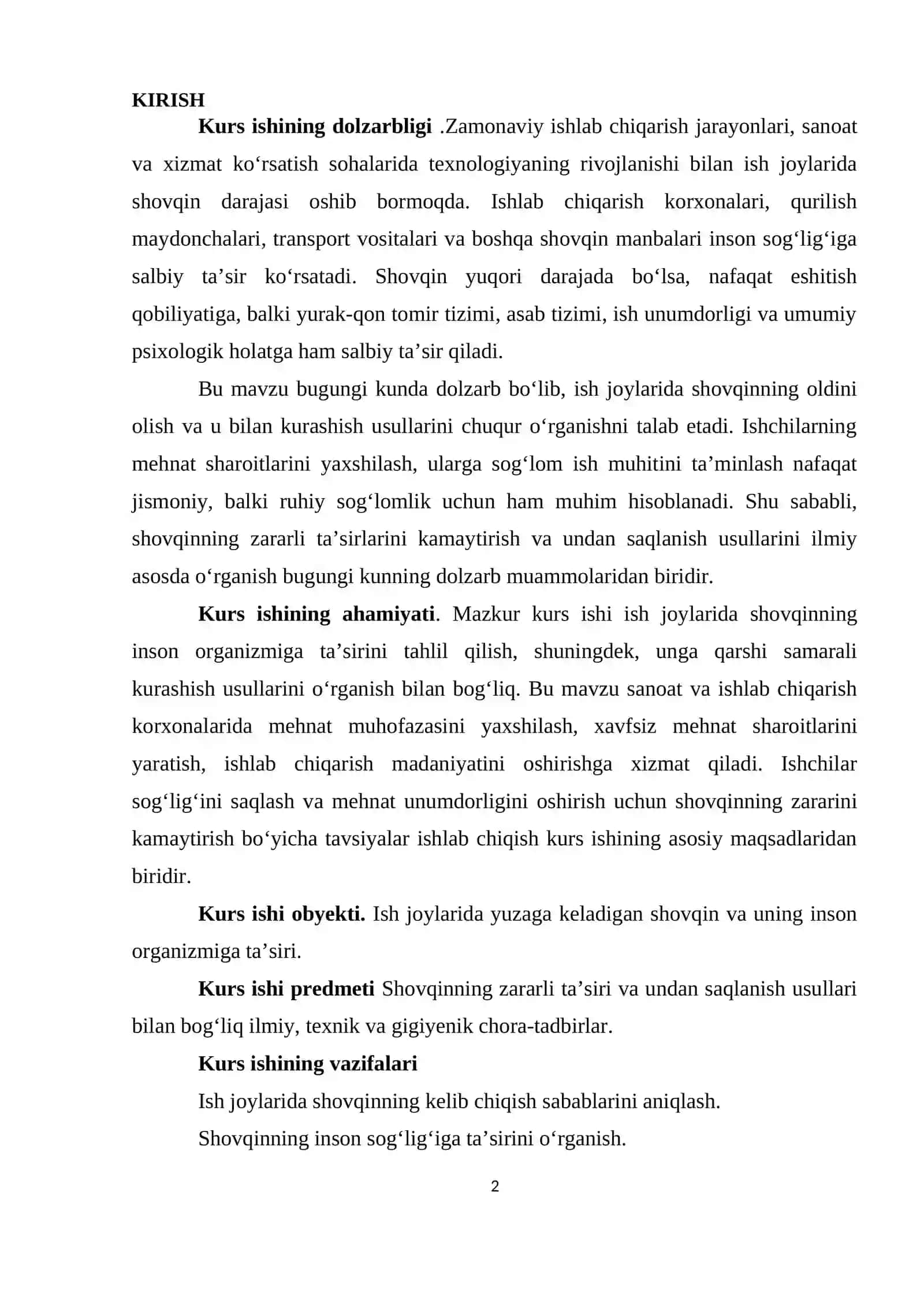 Ish joylarida shovqinning zararli ta’siri 2