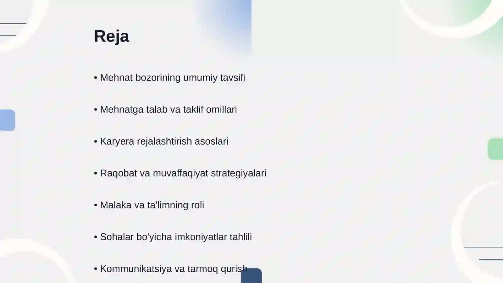 Mehnat bozoriga kirib borish 2