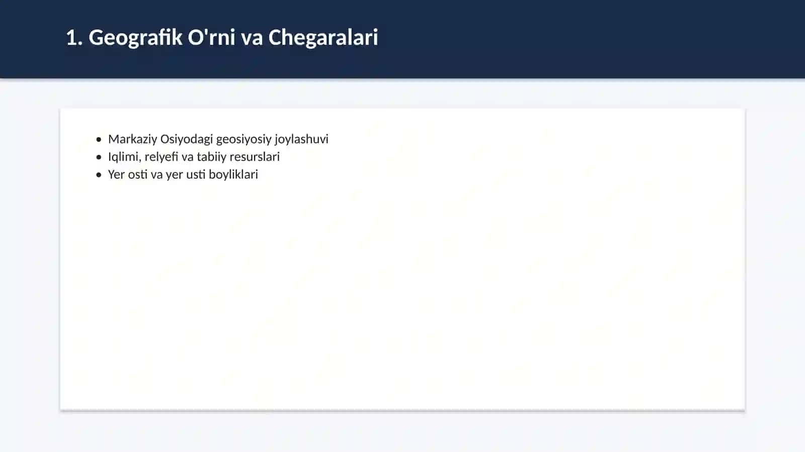 O'zbekistonning iqtisodiy va ijtimoiy geografiyasi 2