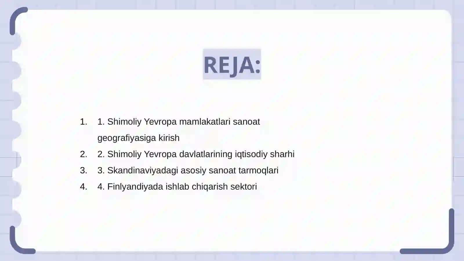 Shimoliy Yevropa mamlakatlari sanoati geografiyasi 2