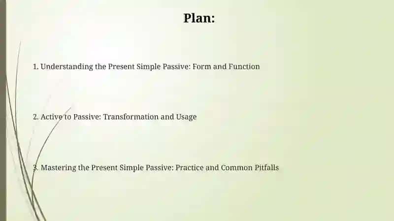 Present simple passiv 2