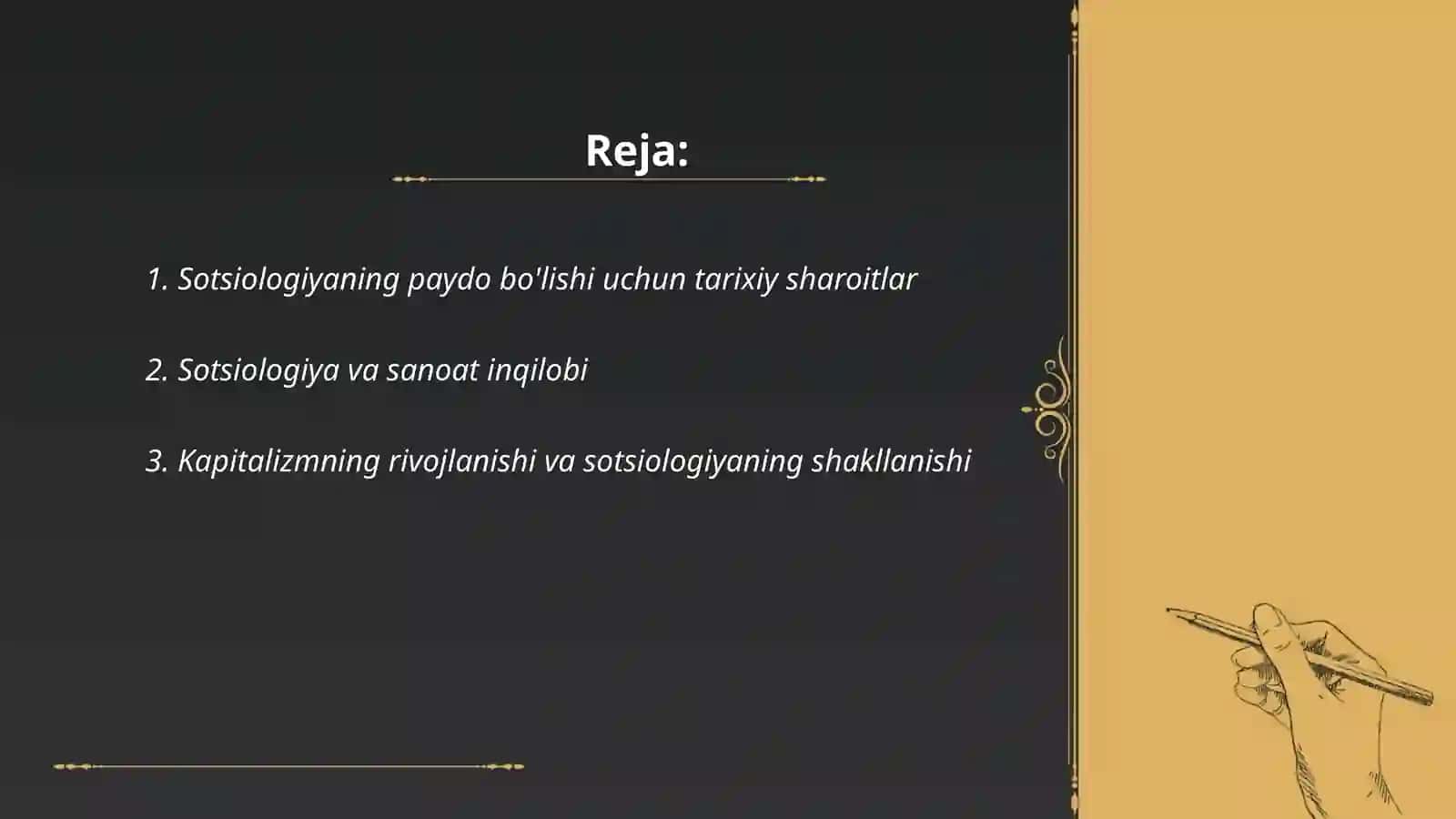 Sotsiologiya fanining vujudga kelishining ijtimoiy-iqtisodiy, tabiiy-ilmiy va nazariy gʻoyaviy zaminlari 2