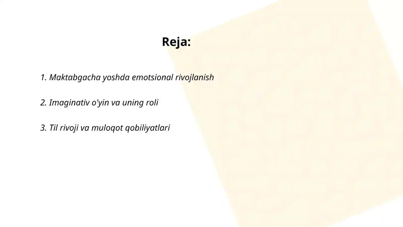 Maktabgacha yosh davrida psixik rivojlanish xususiyati 2