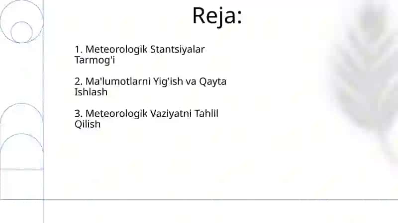 Meteorologik sitansiya va metralogik maydoncha 2