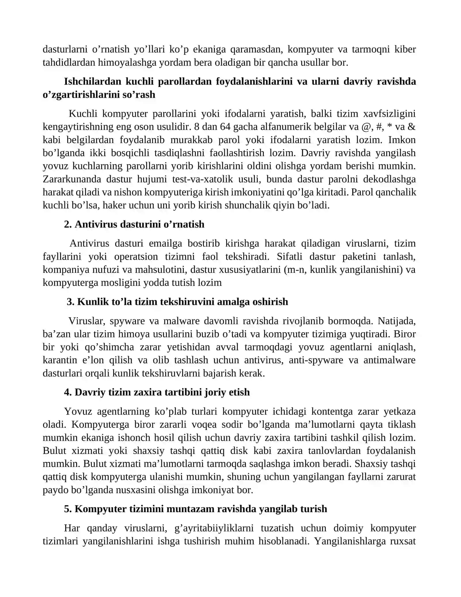 Kompyuter viruslari va tahdidlardan himoya qilish usul va vositalari 2