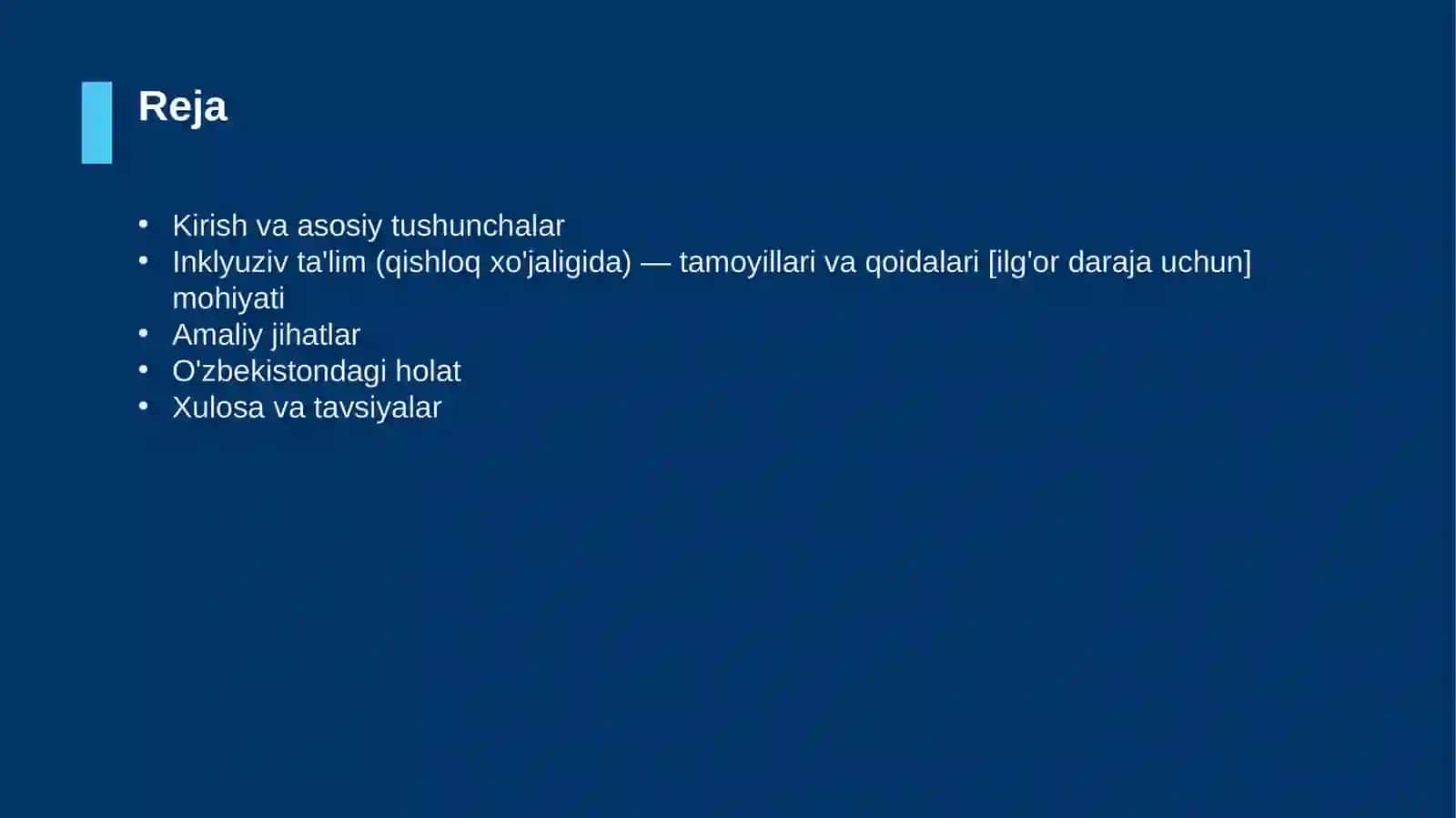 Inklyuziv ta'lim (qishloq xo'jaligida) — tamoyillari va qoidalari [ilg'or daraja uchun] 2