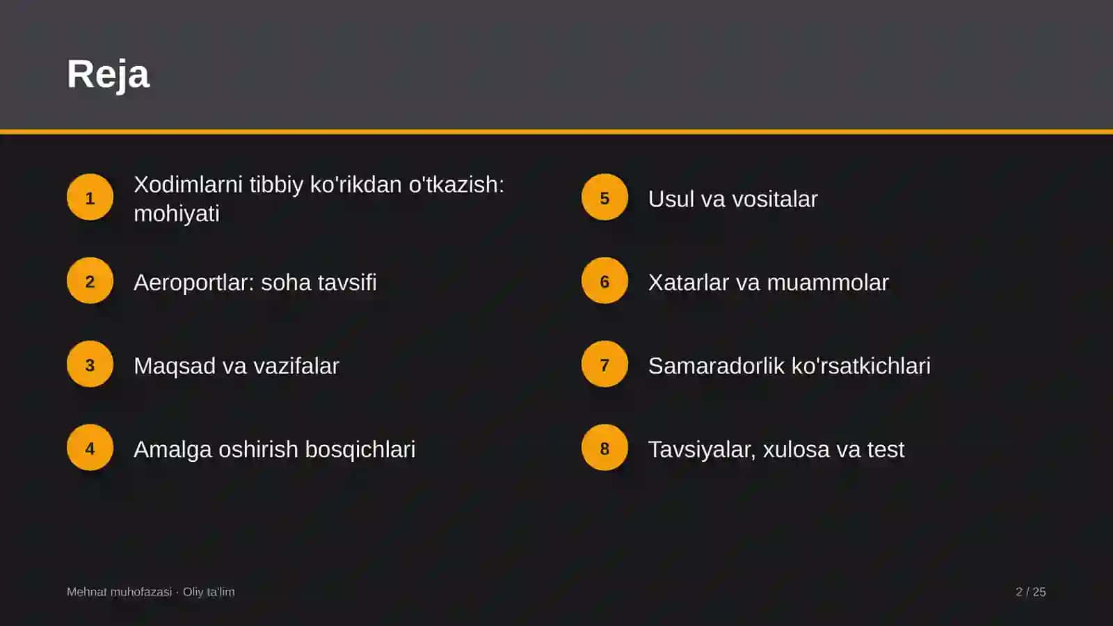 Aeroportlarda xodimlarni tibbiy ko'rikdan o'tkazish 2