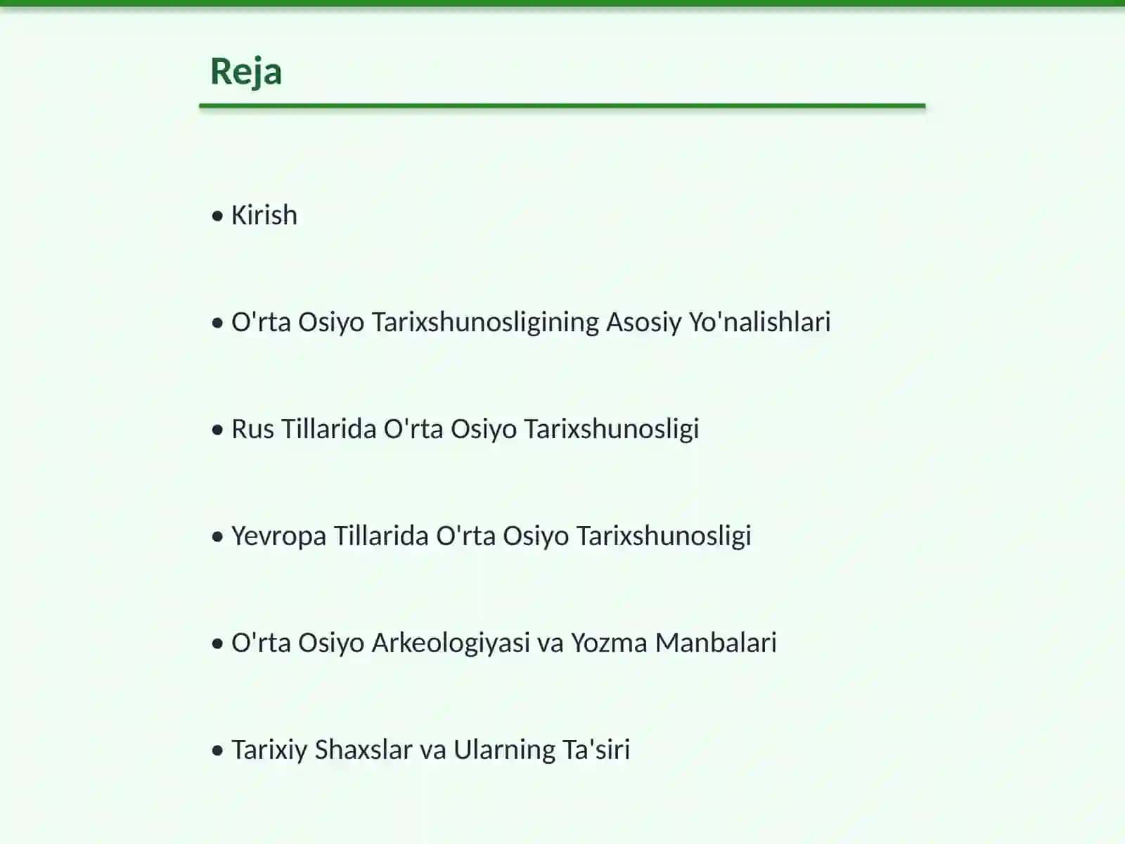 O'rta Osiyo Tarixshunosligi 2
