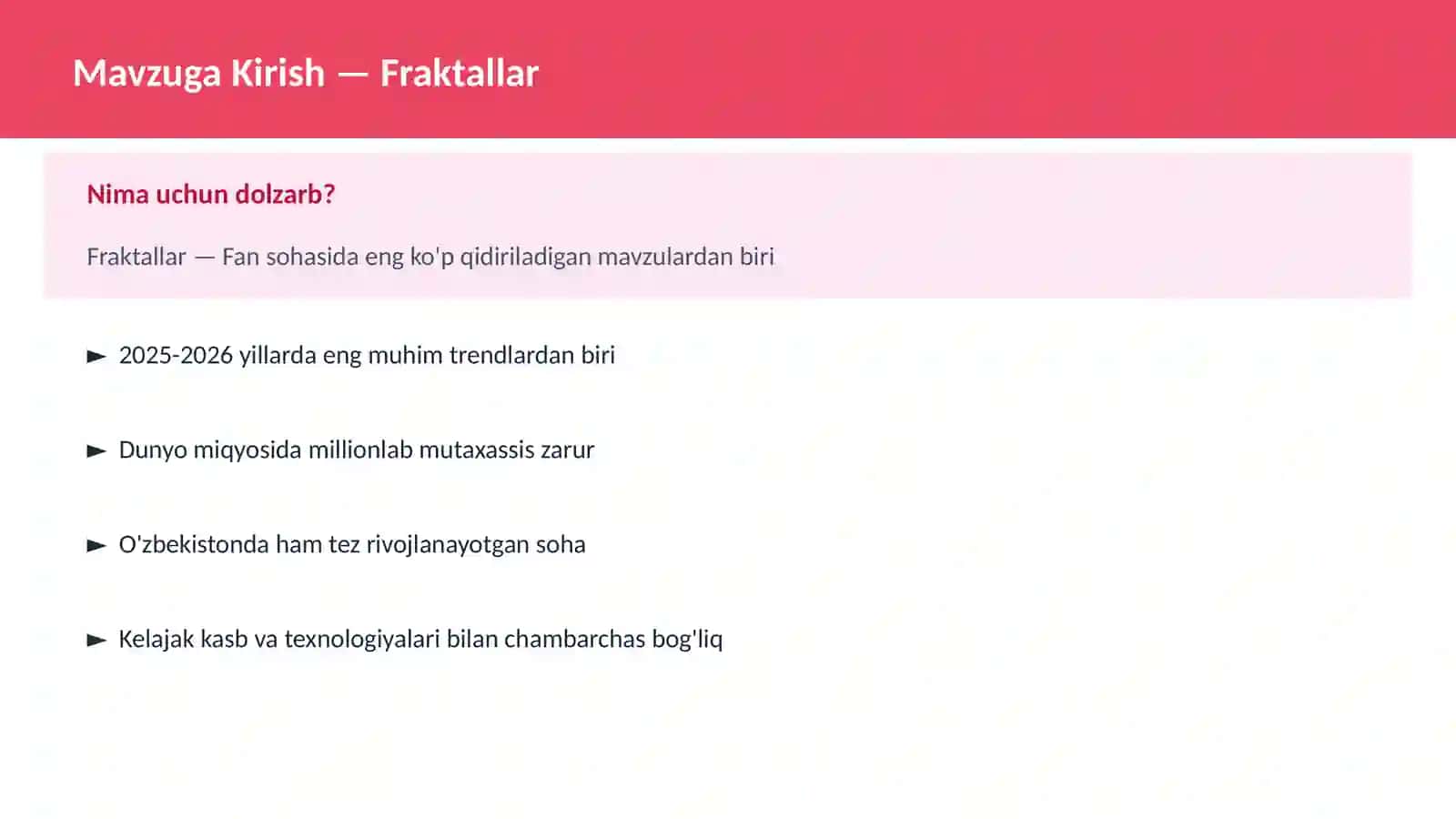 FAN | MATEMATIKA ZAMONAVIY 2